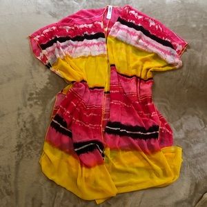 Forever 21 Colorful Kimono Cover Up